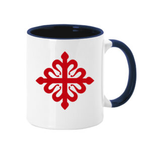 Taza Cruz de Calatrava Asa de Color