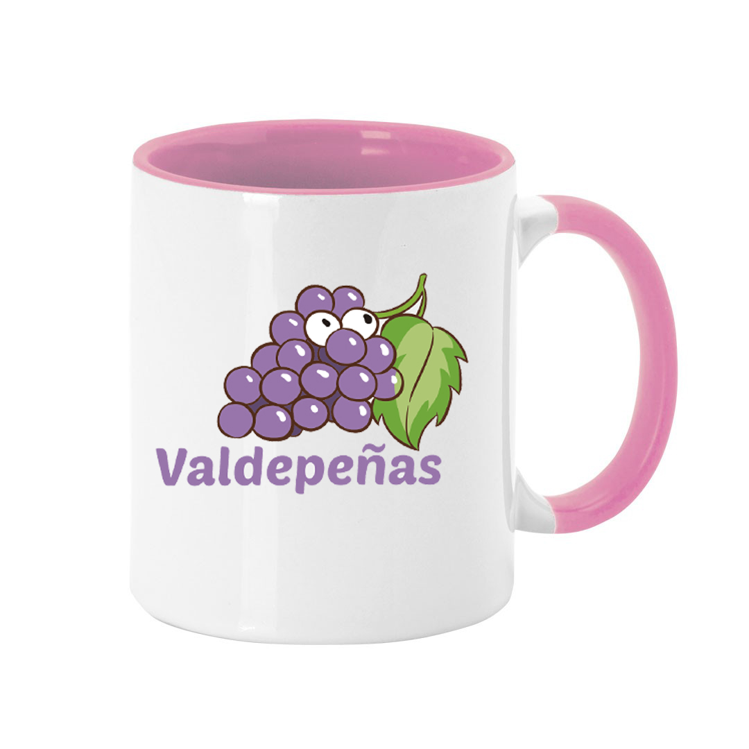 Taza Valdepeñas Asa de Color