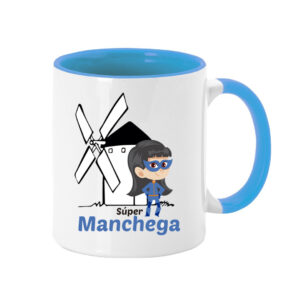 Taza Súper Manchega Asa de Color