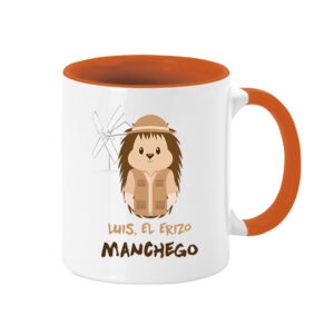 Taza Luis el Erizo Manchego Explorador Asa de Color